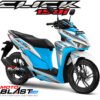 Decal Stiker Vario 125/150 Esp WHITE CLICK Series BLUE